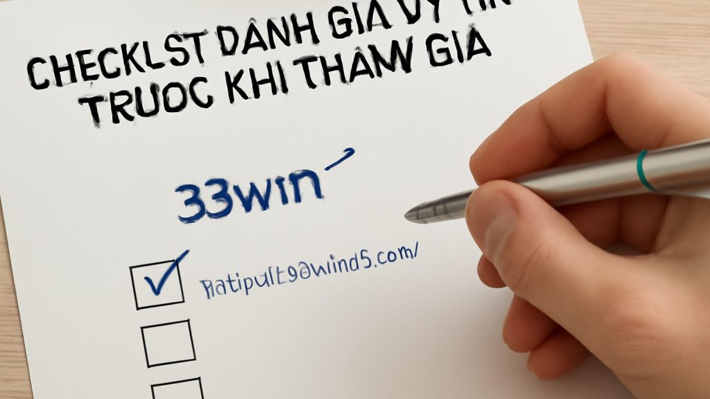 Checklist đánh giá uy tín trước khi tham gia Minh họa: Checklist đánh giá uy tín trước khi tham gia