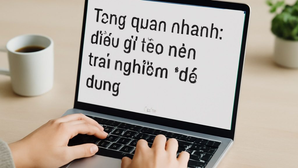 Tổng quan nhanh: điều gì tạo nên trải nghiệm “dễ dùng” Minh họa: Tổng quan nhanh: điều gì tạo nên trải nghiệm “dễ dùng”