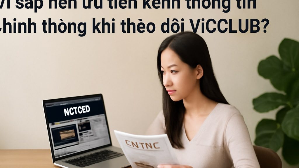Vì sao nên ưu tiên kênh thông tin chính thống khi theo dõi VICCLUB? Minh họa: Vì sao nên ưu tiên kênh thông tin chính thống khi theo dõi VICCLUB?