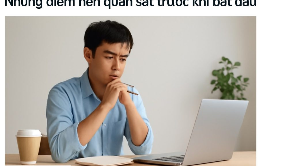 Những điểm nên quan sát trước khi bắt đầu Minh họa: Những điểm nên quan sát trước khi bắt đầu